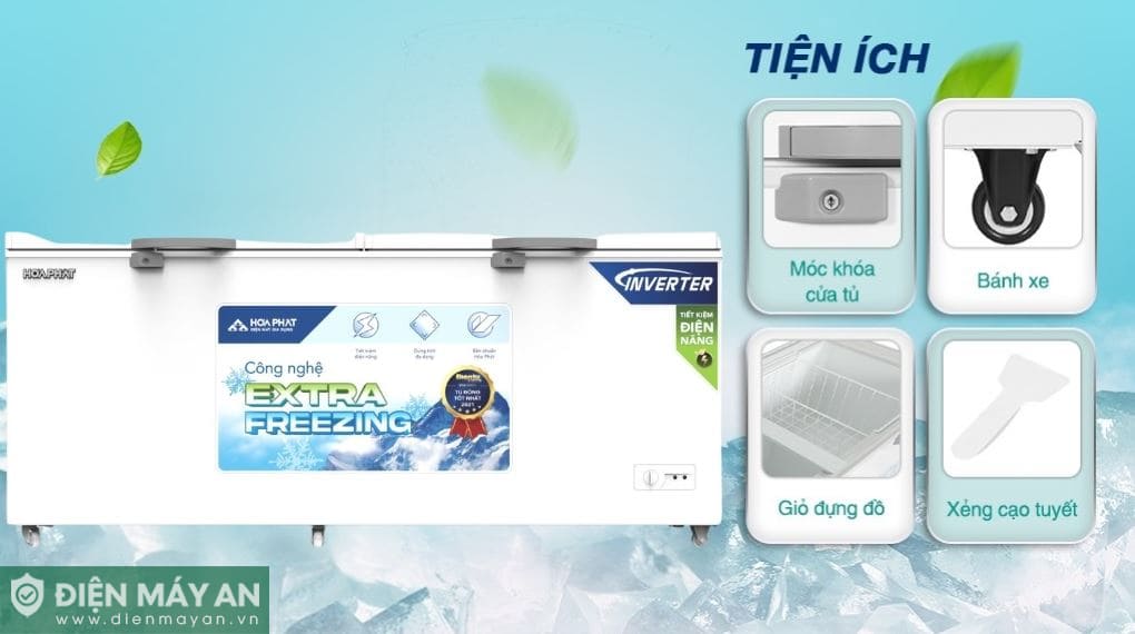 Tủ đông Hòa Phát Inverter 783 lít HPF AD8783